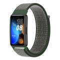 For Huawei Band 8 16mm Woven Nylon Loop Watch Band(Dark Olive)