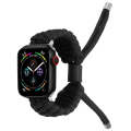 Stretch Plain Silicone Bean Watch Band For Apple Watch Ultra 2 49mm(Black)