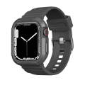 Carbon Fiber TPU Integrated Watch Band For Apple Watch Ultra 2 49mm(Dark Grey)