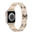 Diamond Metal Watch Band For Apple Watch 9 45mm(Starlight)