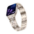 Diamond Metal Watch Band For Apple Watch 9 41mm(Starlight)