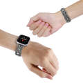 Diamonds Twist Metal Watch Band For Apple Watch SE 2023 44mm(Black)