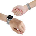 Diamonds Twist Metal Watch Band For Apple Watch 9 41mm(Silver)