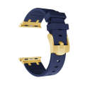 AP Silicone Watch Band For Apple Watch SE 2023 44mm(Gold Blue)