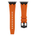AP Silicone Watch Band For Apple Watch SE 2023 44mm(Black Orange)