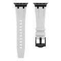 AP Silicone Watch Band For Apple Watch 9 41mm(Black White)