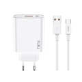 TOTU W123 100W USB Port Travel Charger with USB to USB -C / Type-C Data Cable Set, Specification:...