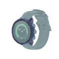 For Suunto 9 Transparent TPU Silicone Watch Case(Transparent Blue)