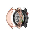 For Garmin Approach S62 Transparent TPU Silicone Watch Case(Transparent Orange)