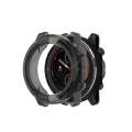 For Amazfit 3 Transparent TPU Silicone Watch Case(Transparent Black)