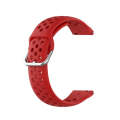 20mm Universal Sport Silicone Watch Band(Red)