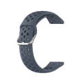 20mm Universal Sport Silicone Watch Band(Grey)
