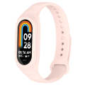 For Xiaomi Mi Band 8 Integrated Silicone Replacement Watch Band(Pink)