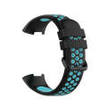For Fitbit Charge 4 / Charge 3 / Charge 3 SE Watch Button Two Colors Silicone Replacement Strap W...