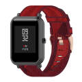For Amazfit Bip Lite Version 1S / Bip S 20mm Nylon Denim Canvas Replacement Strap Watchband(Red S...