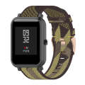 For Amazfit Bip Lite Version 1S / Bip S 20mm Nylon Denim Canvas Replacement Strap Watchband(Yello...