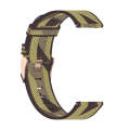 For Amazfit Bip Lite Version 1S / Bip S 20mm Nylon Denim Canvas Replacement Strap Watchband(Yello...