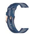 For Amazfit Bip Lite Version 1S / Bip S 20mm Nylon Denim Canvas Replacement Strap Watchband(Blue ...