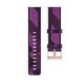 For Amazfit Bip Lite Version 1S / Bip S 20mm Nylon Denim Canvas Replacement Strap Watchband(Purpl...