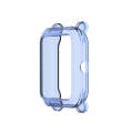 For Amazfit Bip Lite Version 1S / Bip S Transparent TPU Watch Protective Case(Transparent Blue)