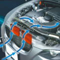 For BMW E90 E91 E92 E93 E84 Car Air Intake Cold Stamping Kit(Blue)