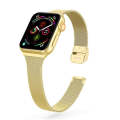 For Apple Watch Series 7 45mm / 6 & SE & 5 & 4 44mm / 3 & 2 & 1 42mm Milanese Stainless Steel Wat...