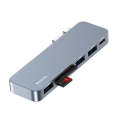 Yesido HB10 6 in 1 USB-C / Type-C Ports Multifunctional Docking Station HUB Adapter