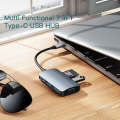 Yesido HB16 7 in 1 USB-C / Type-C Ports Multifunctional Docking Station HUB Adapter