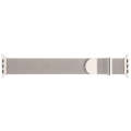 For Apple Watch Ultra 49mm Milanese Metal Magnetic Watch Band(Starlight)