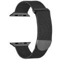 For Apple Watch 8 45mm Milanese Metal Magnetic Watch Band(Black)