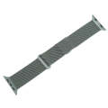 For Apple Watch 8 45mm Milanese Metal Magnetic Watch Band(Pine Green)