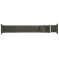 For Apple Watch 4 40mm Milanese Metal Magnetic Watch Band(Army Green)