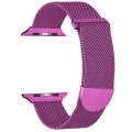 For Apple Watch 2 42mm Milanese Metal Magnetic Watch Band(Purple)