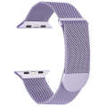 For Apple Watch 2 42mm Milanese Metal Magnetic Watch Band(Lavender Purple)