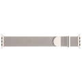 For Apple Watch 42mm Milanese Metal Magnetic Watch Band(Starlight)