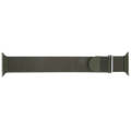 For Apple Watch 9 45mm Milanese Metal Magnetic Watch Band(Army Green)