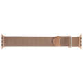For Apple Watch 9 45mm Milanese Metal Magnetic Watch Band(Rose Gold)