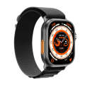WS-E9 Ultra 2.2 inch IP67 Waterproof Loop Nylon Band Smart Watch, Support Heart Rate / NFC(Black)