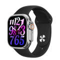 WS-E9 Ultra 2.2 inch IP67 Waterproof Silicone Band Smart Watch, Support Heart Rate / NFC(Black)