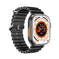 WS-E9 Ultra 2.2 inch IP67 Waterproof Metal Buckle Ocean Silicone Band Smart Watch, Support Heart ...