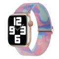 For Apple Watch Ultra 49mm Painted Pattern Nylon Replacement Watch Band(Water Fluid)
