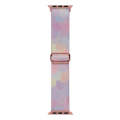 For Apple Watch SE 40mm Painted Pattern Nylon Replacement Watch Band(Symphony Bubbles)