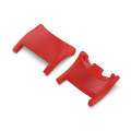 For Xiaomi Mi Band 8 1 Pair  PC Plastic Watch Band Connector(Red)