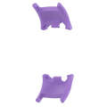For Xiaomi Mi Band 8 1 Pair  PC Plastic Watch Band Connector(Purple)