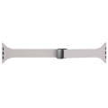 For Apple Watch Series 8 41mm Magnetic Buckle Slim Silicone Watch Band(Rock Grey)