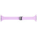 For Apple Watch Series 5 44mm Magnetic Buckle Slim Silicone Watch Band(Lavender)