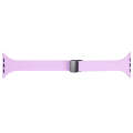 For Apple Watch Series 5 40mm Magnetic Buckle Slim Silicone Watch Band(Lavender)