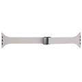 For Apple Watch Series 3 38mm Magnetic Buckle Slim Silicone Watch Band(Rock Grey)