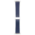 For Apple Watch Serie 8 41mm Magnetic Buckle Skin Feel Leather Watch Band(Dark Blue)