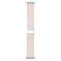 For Apple Watch Serie 7 45mm Magnetic Buckle Skin Feel Leather Watch Band(Apricot)